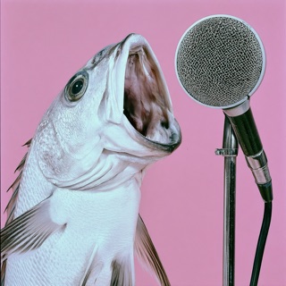 SpeakFish, a fish singing into a microphone